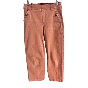 Spanx Stretch Twill Cropped Womens Pants Size Small‎ Copper Bronze